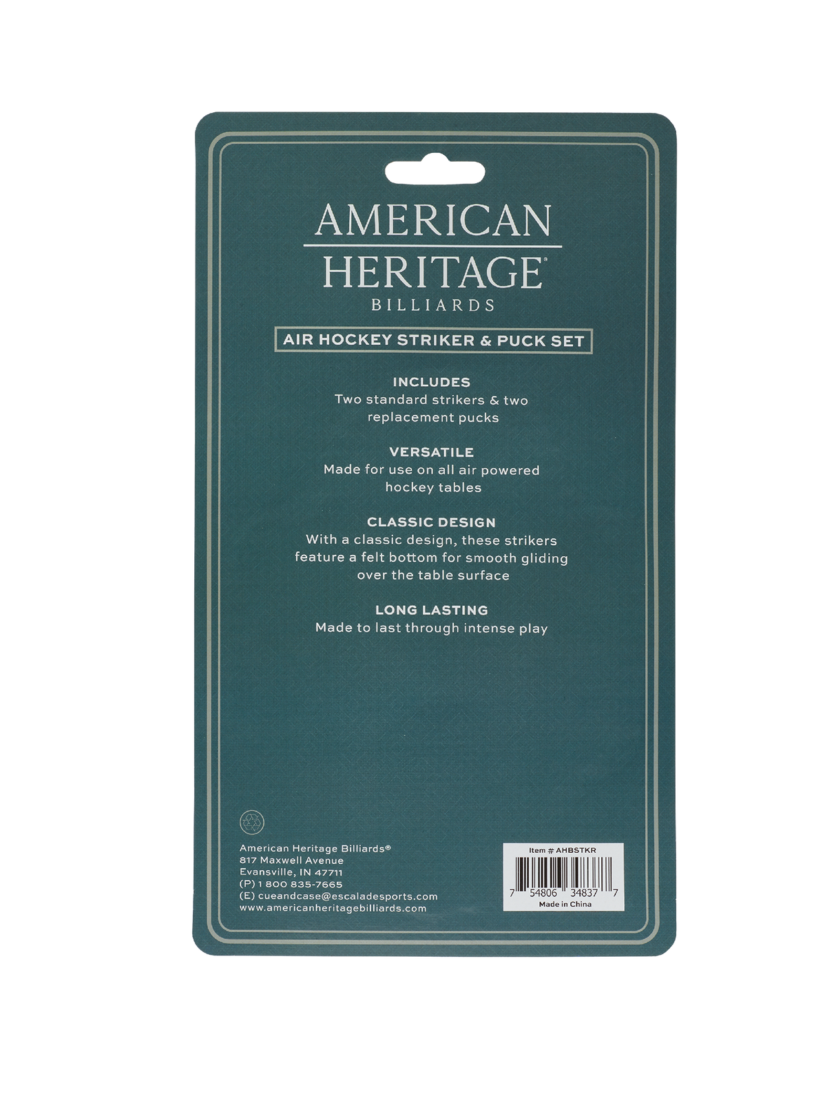 American Heritage Billiards Air Hockey Striker & Puck Set