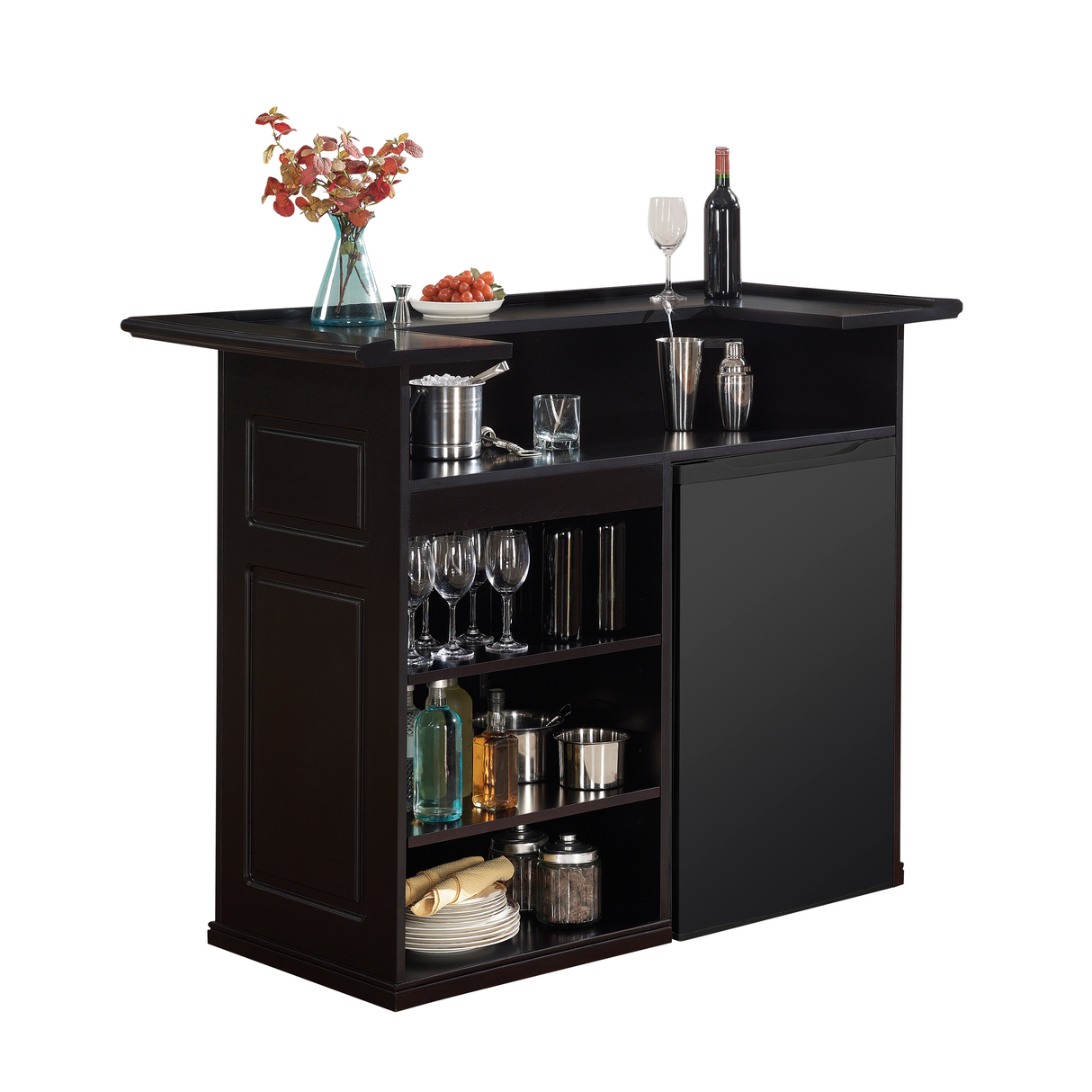American Heritage Billiards Trenton Home Bar (Black)