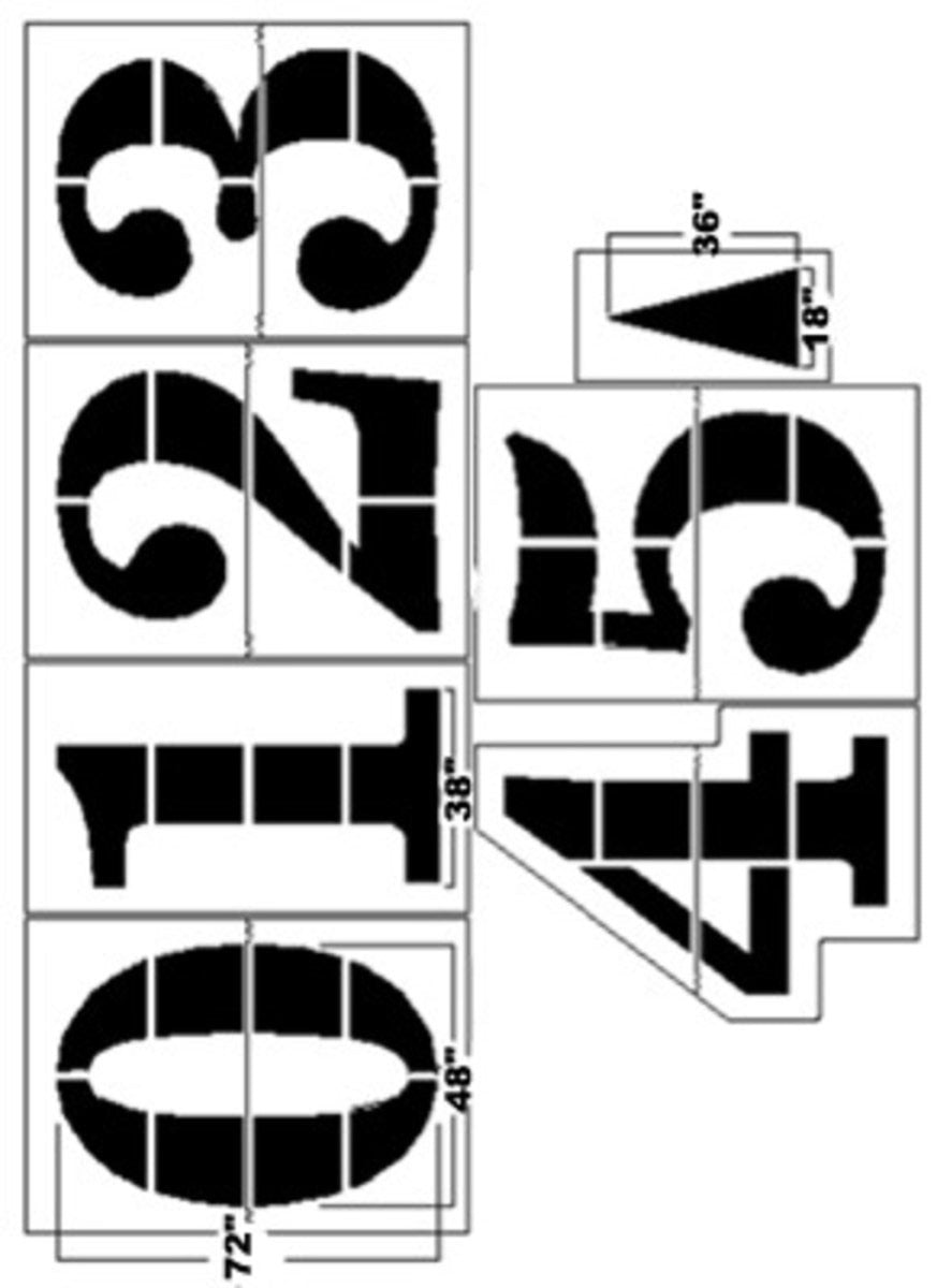 Trigon Sports FMKPRO 6 ft. x 0.062 in. Pro-Style Football Stencil Kit