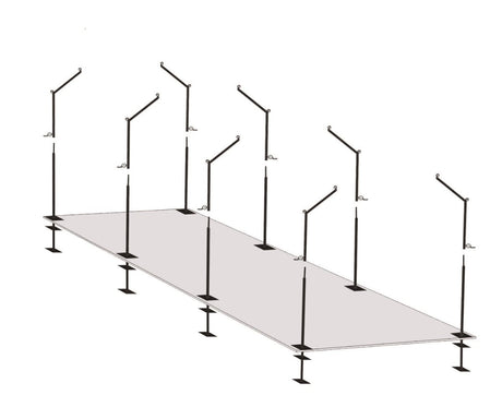 Trigon Sports International ProCage 55' Cantilever Batting Cage Frames BCFRM55