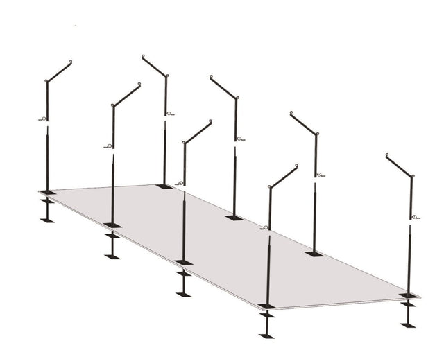 Trigon Sports International ProCage 55' Cantilever Batting Cage Frames BCFRM55