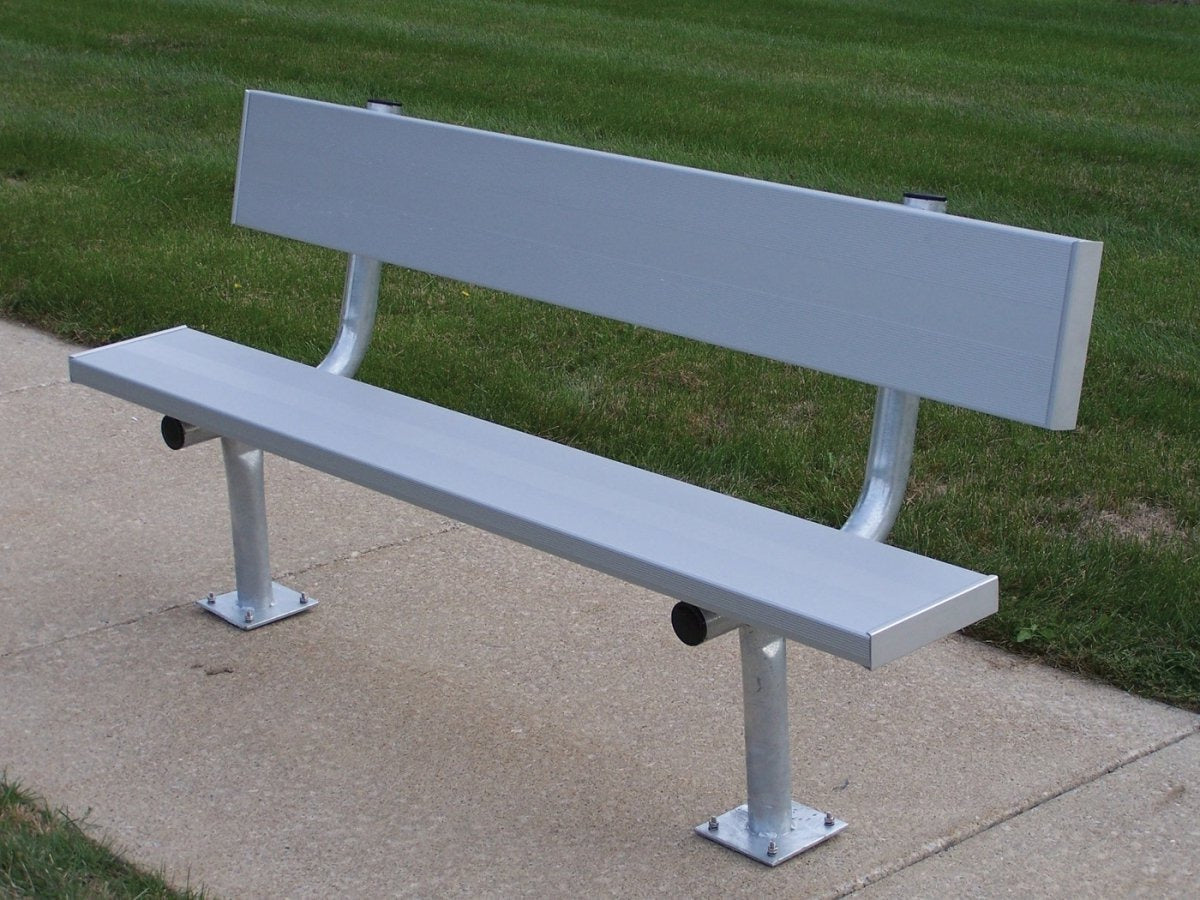 Trigon Sports PB08SMB 8 ft. Surface Mount Team Bench with Back