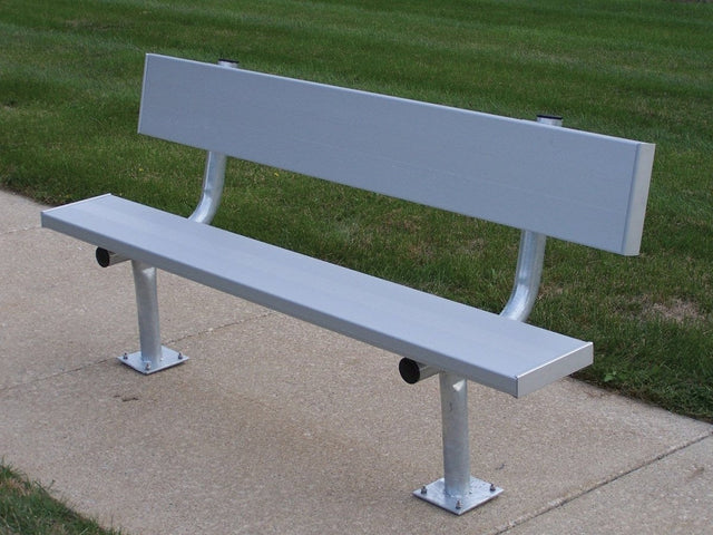 Trigon Sports PB08SMB 8 ft. Surface Mount Team Bench with Back