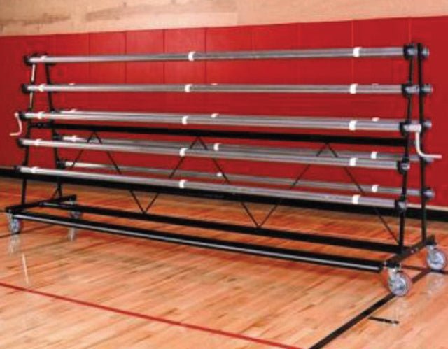 Trigon Sports Safety Mobile Storage Rack - 8 Rollers CVRACK8