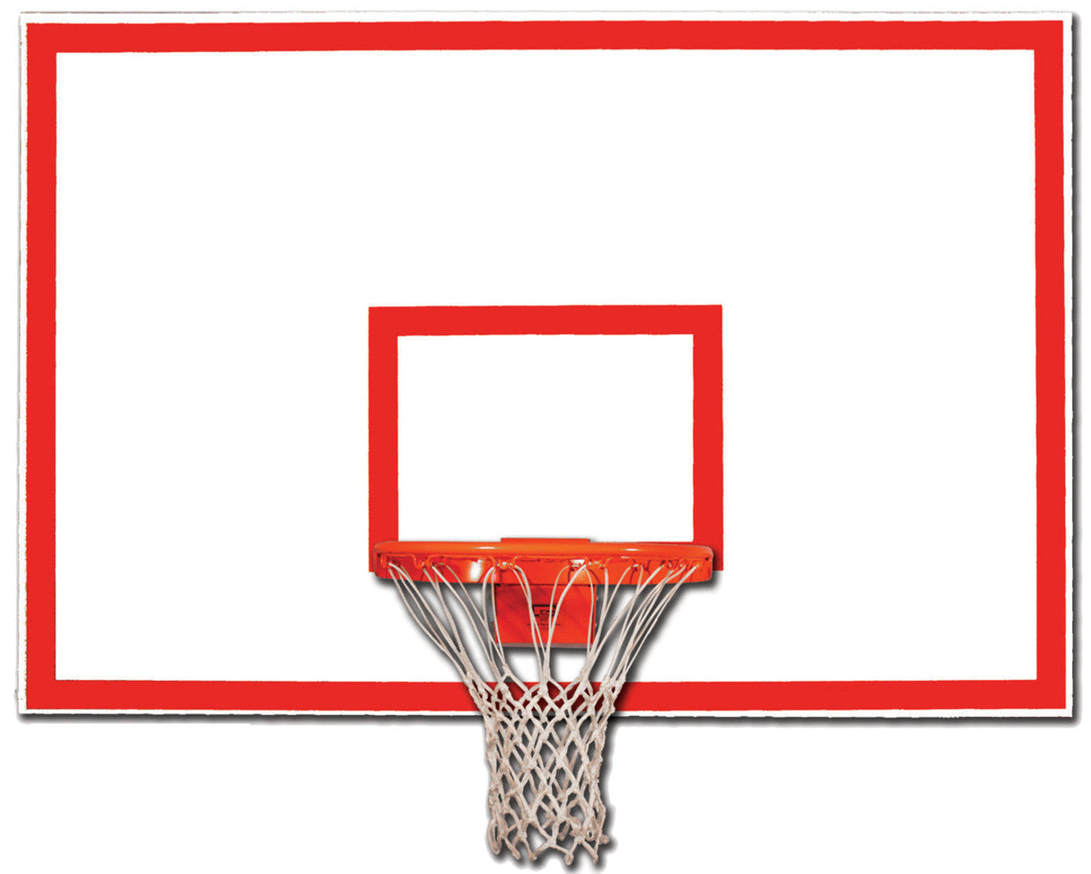 Trigon Sports Steel Rectangular Backboard w/ Target & Border BBSRTB