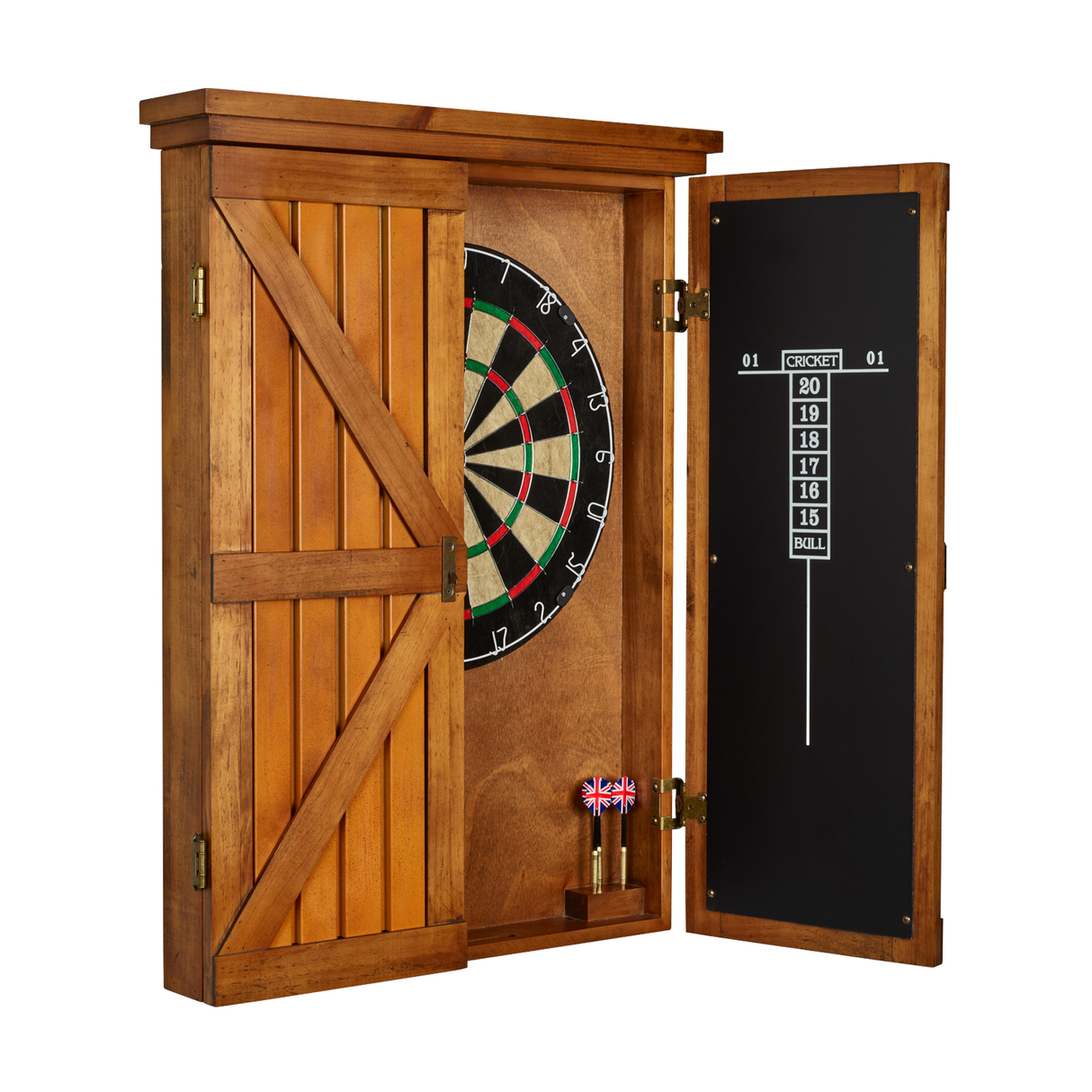 American Heritage Billiards Turnberry Dartboard Cabinet (Reclaimed Rustic)