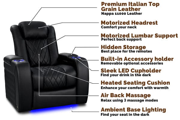 Valencia Tuscany Heat & Massage Home Theater Seating