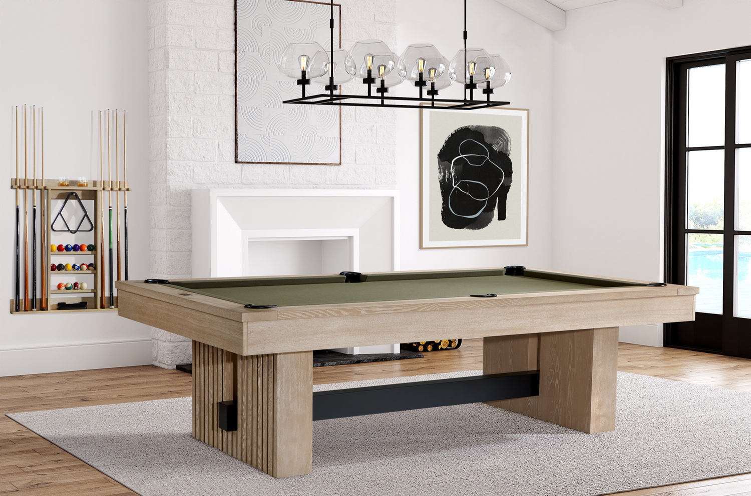 American Heritage Billiards Vancouver 8' Pool Table (Natural Ash)