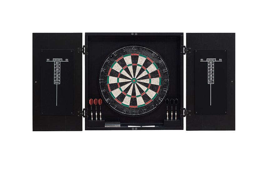 American Heritage Billiards Vienna Dartboard Cabinet (Black)