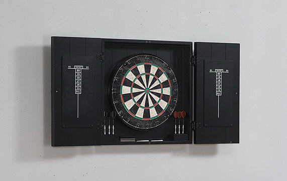 American Heritage Billiards Vienna Dartboard Cabinet (Black)
