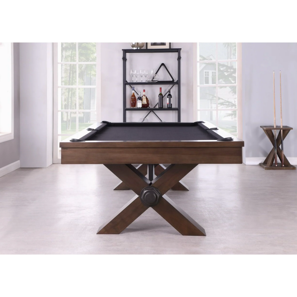 Plank & Hide Vox Wood Pool Table (Size 8') 28008-WAL with Free Accessory Kit