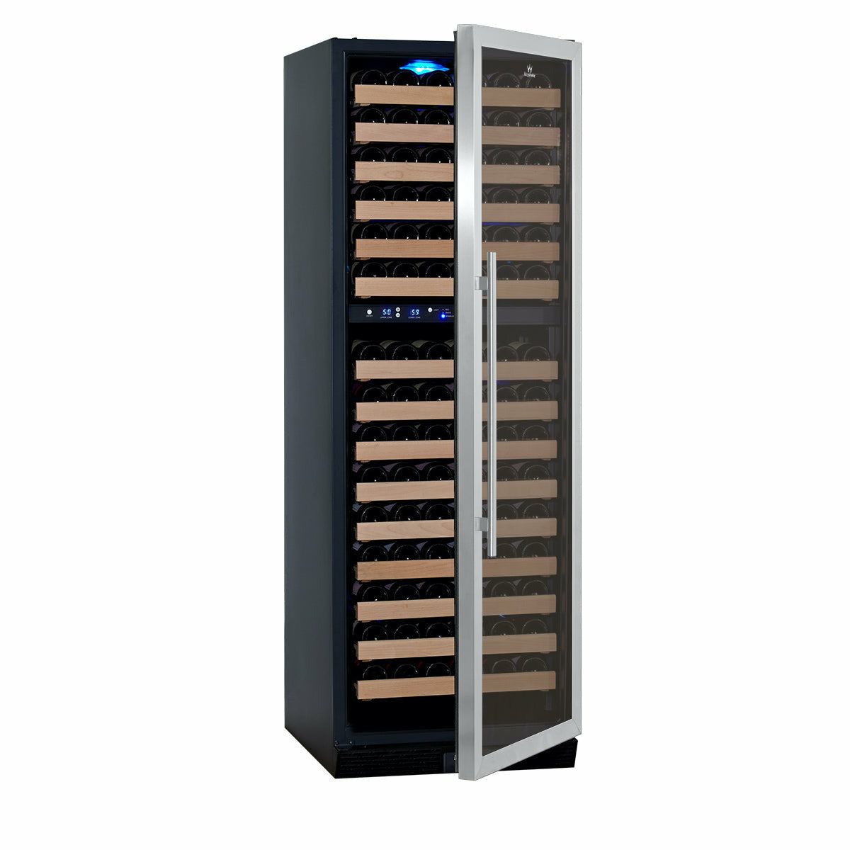 Kings Bottle 164 Bottle Large Wine Refrigerator With Glass Door KBU170DX