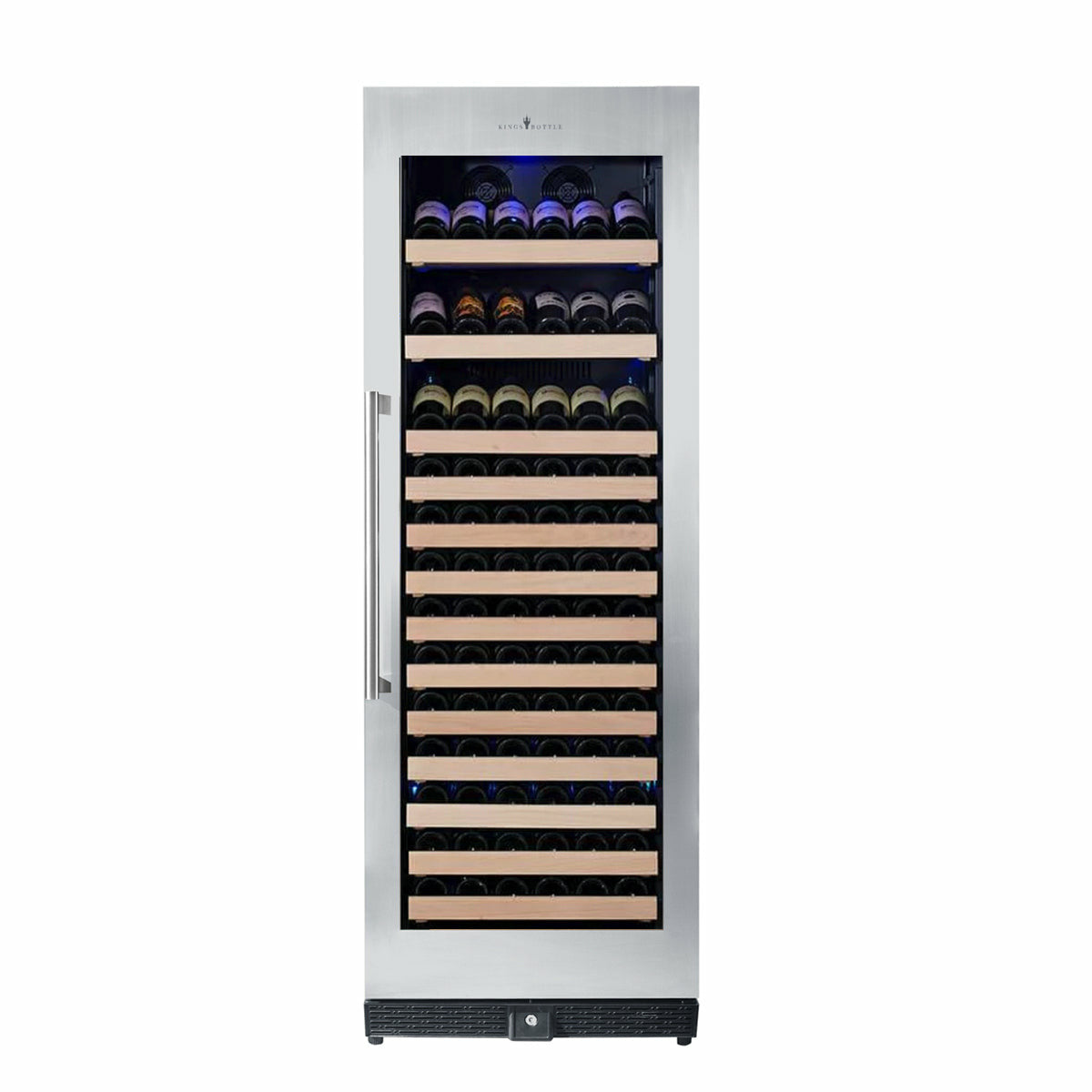 Kings Bottle 166 Bottle Large Wine Cooler Refrigerator Drinks Cabinet KBU170WX