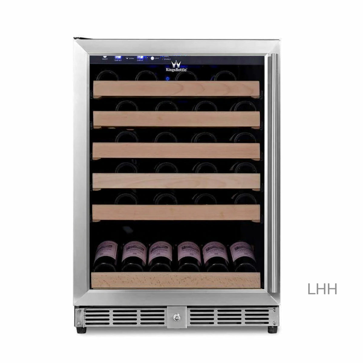 Kings Bottle 46 Bottle 24 Inch Under Counter Wine Fridge Built In KBU50WX