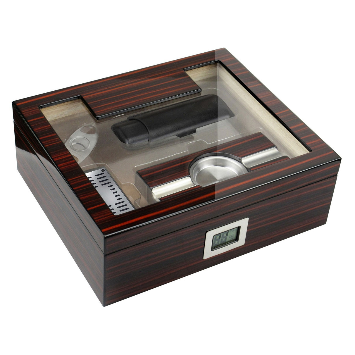 The Kensington Humidor Gift Set by Prestige Import Group - 75 Cigar ct