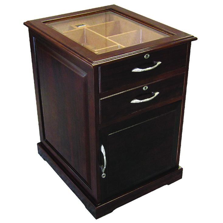 The Santiago End Table Humidor by Prestige Import Group - 700 Cigar ct