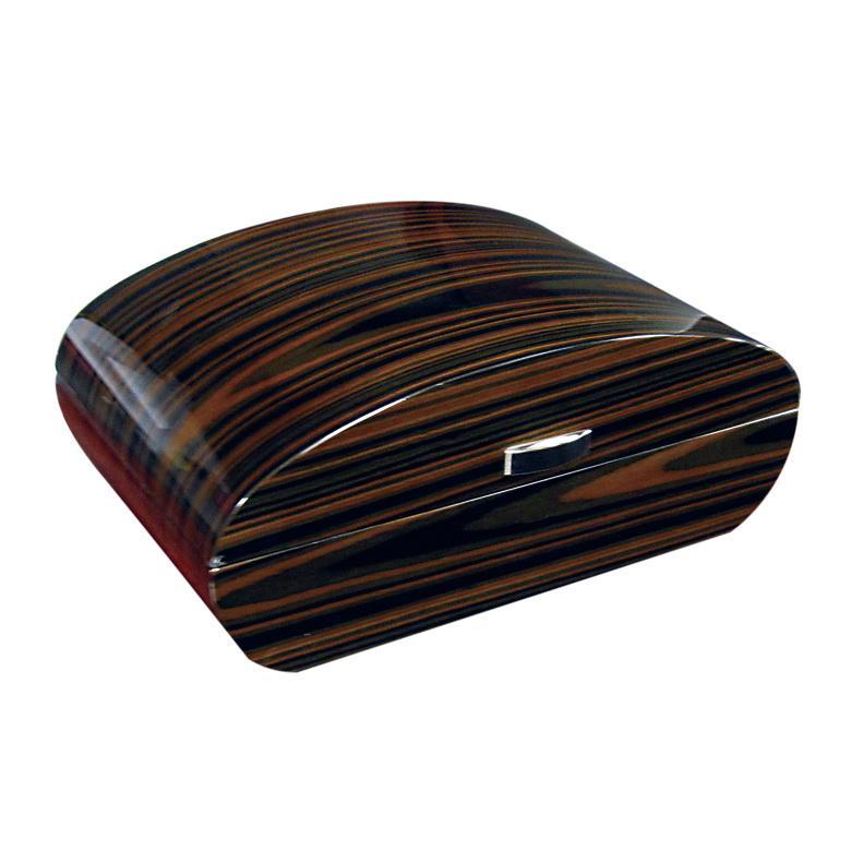 The Waldorf Arc Shaped Gloss Humidor by Prestige Import Group - 15 Cigar ct