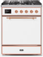 ILVE Majestic 30 Inch Dual Fuel Range Burner Top 5 Burners UM30DQNE3WHPLP