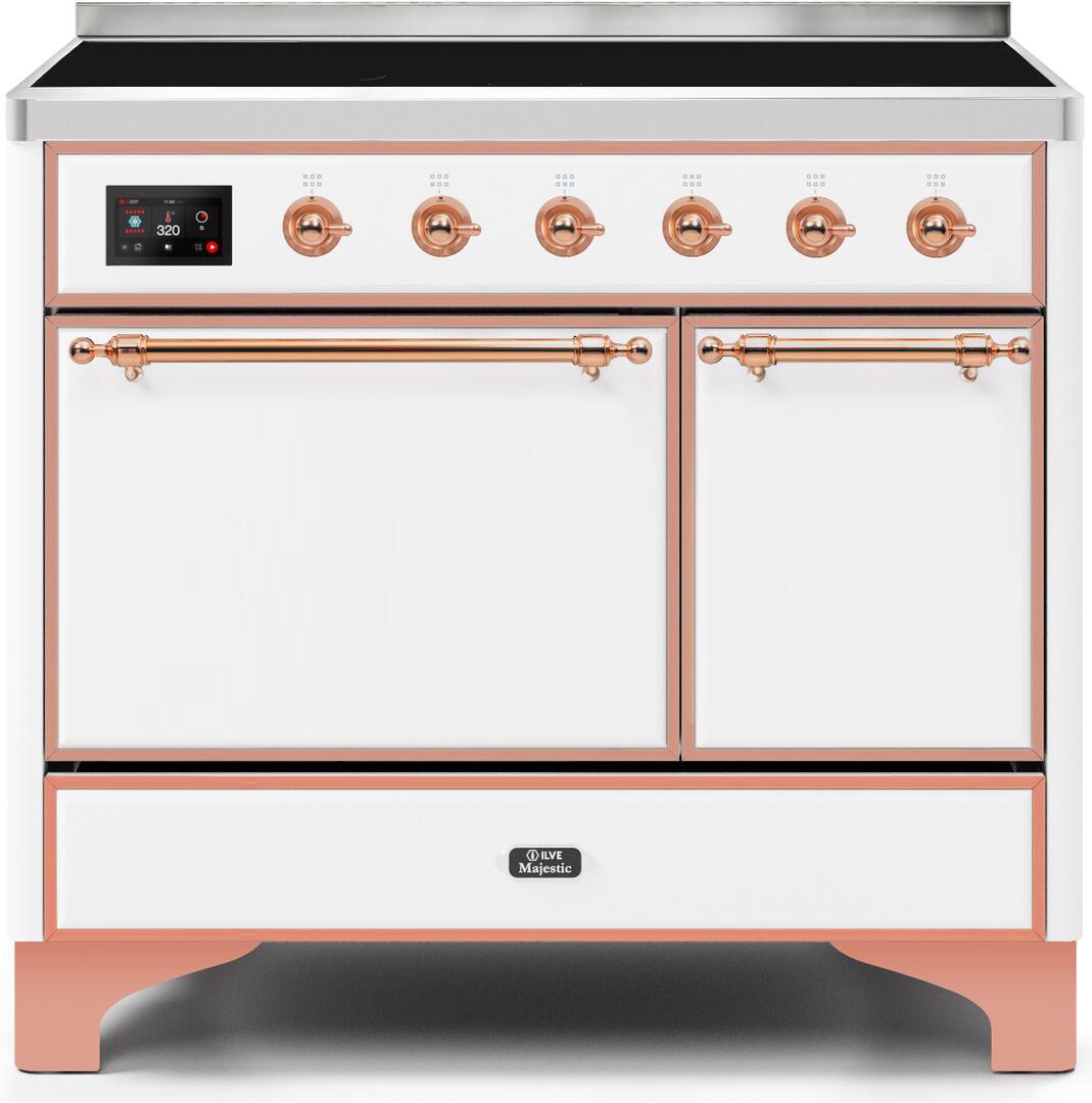 ILVE Majestic 40 Inch All Electric Range Induction UMDI10QNS3WHP