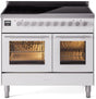 ILVE Professional Plus 40 Inch All Electric Range Induction UPDI406WMPWH