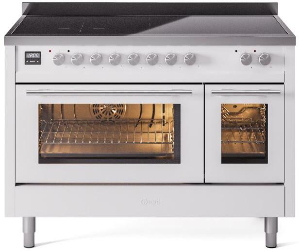 ILVE Professional Plus 48 Inch All Electric Range Induction UPI486WMPWH