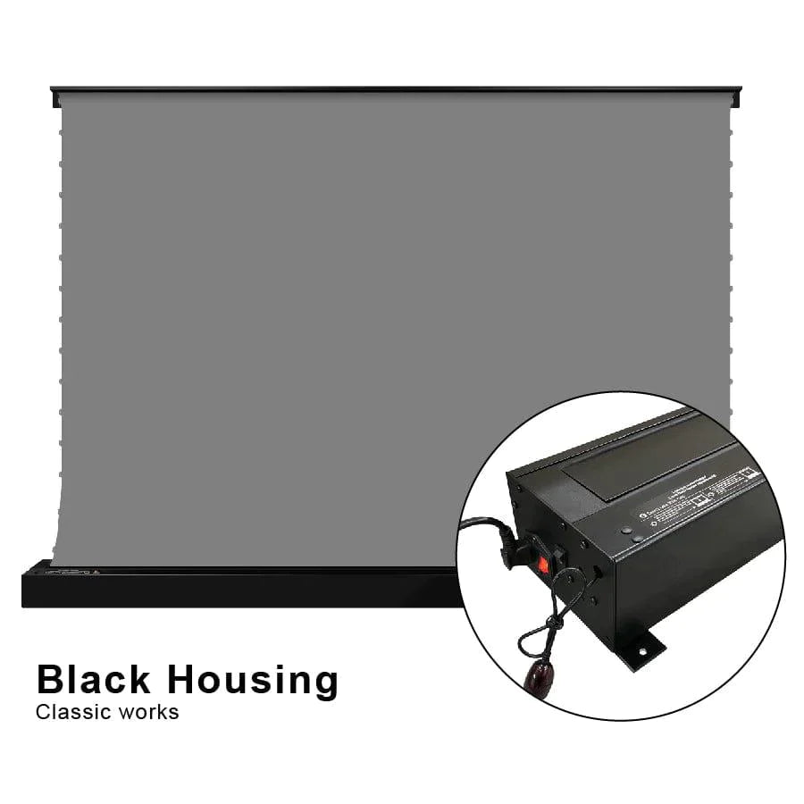 VIVIDSTORM S ALR Motorized Tension Floor Rising Obsidian Long Throw ALR Projector Screen