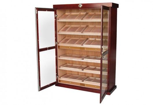 The Bermuda Large Display Cabinet Humidor by Prestige Import Group - 4000 Cigar ct