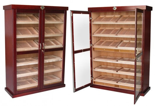 The Bermuda Large Display Cabinet Humidor by Prestige Import Group - 4000 Cigar ct