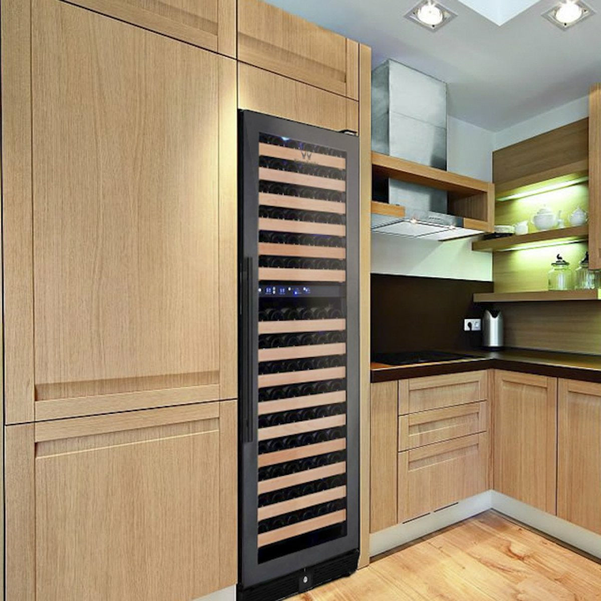 Kings Bottle 164 Bottle Large Wine Refrigerator With Glass Door KBU170DX