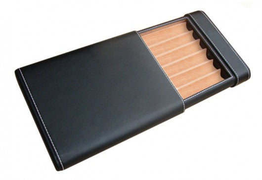 Prestige Imports Black 6 Cigar Sliding Case