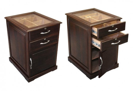 The Santiago End Table Humidor by Prestige Import Group - 700 Cigar ct