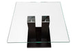 Maxima House Glass Top Coffee Table AVANTI Square