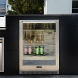 Dometic 24" E-Series Beverage Center, Lock, Rev Hinge