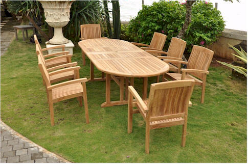 Anderson Teak Set-75 Dining Table Set