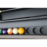 Plank & Hide Elias Wood Pool Table with Drawer (Size 8') 87009-GRG with Free Accessory Kit