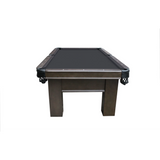 Plank & Hide Elias Wood Pool Table with Drawer (Size 8') 87009-GRG with Free Accessory Kit
