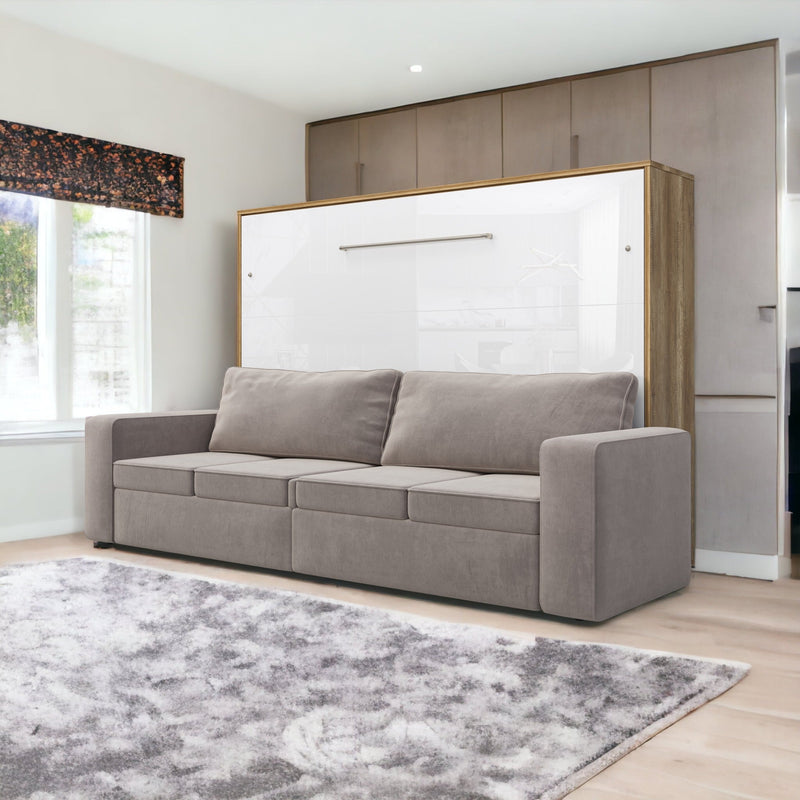 Maxima House Horizontal Murphy bed INVENTO with a Sofa, European FULL XL