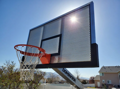 Dominator 72" Basketball Hoop - Shatterproof Aluminum Backboard 724-apa