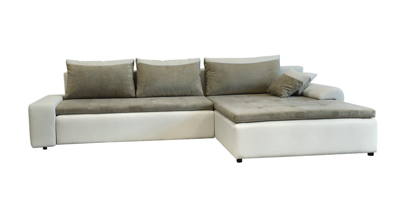 Maxima House Sectional sleeper Sofa LONDON with storage, Right Facing Chaise