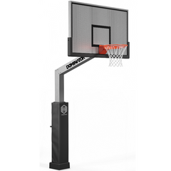 Dominator 72" Basketball Hoop - Shatterproof Aluminum Backboard 724-apa