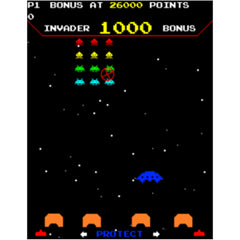 Raw Thrills Space Invaders Frenzy Video Arcade Game