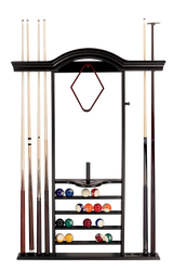 American Heritage Billiards 7-Cue Wall Rack (Black)