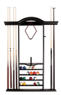 American Heritage Billiards 7-Cue Wall Rack (Black)