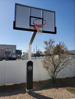 Dominator 72" Basketball Hoop - Shatterproof Aluminum Backboard 724-apa