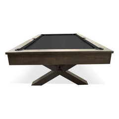 Plank & Hide Crusader Wood Pool Table (Size 8') 878924-16 with Free Accessory Kit