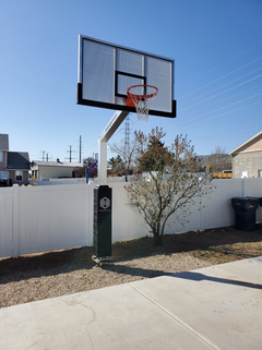 Dominator 72" Basketball Hoop - Shatterproof Aluminum Backboard 724-apa