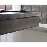 Plank & Hide Felix Steel Pool Table (Size 8') 28005-GUN with Free Accessory Kit, Free Steel Cue Rack