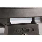 Plank & Hide Jaxx Steel Pool Table (Size 8') 28048-GUN with Free Accessory Kit, Free Steel Cue Rack