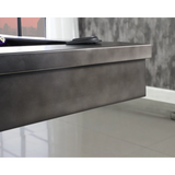 Plank & Hide Jaxx Steel Pool Table (Size 8') 28048-GUN with Free Accessory Kit, Free Steel Cue Rack