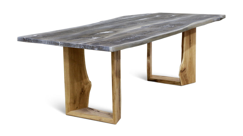 Maxima House Oak wood Dining Table Baum- Kante 200